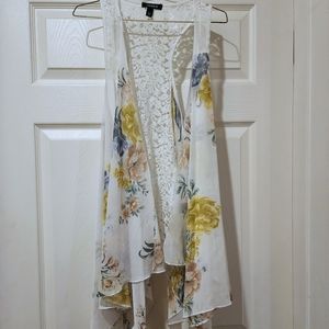 Torrid Draped Lace Racer back vest, size 1/2